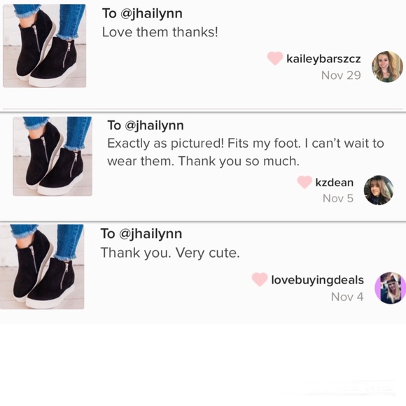 Black Micro suede  hidden wedge sneaker - Picture 7 of 10